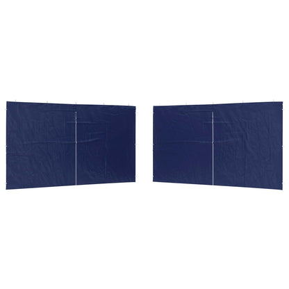 Boční Stěna Párty Stanu 2 Ks 400 X 195 Cm Modrá Pe A Ocel