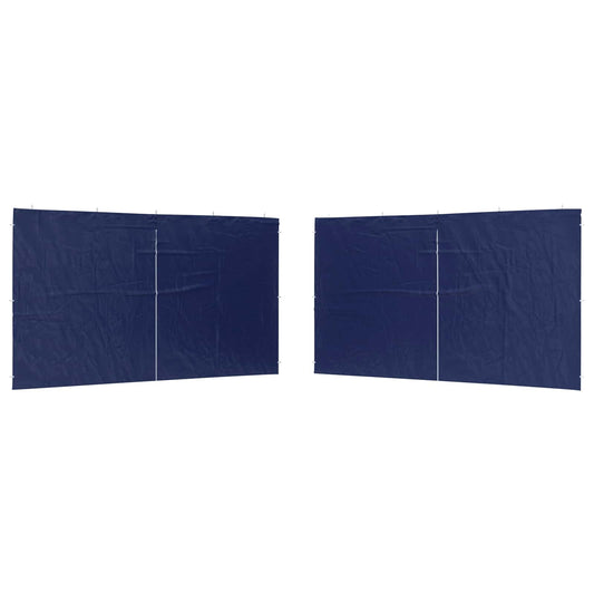 Boční Stěna Párty Stanu 2 Ks 400 X 195 Cm Modrá Pe A Ocel