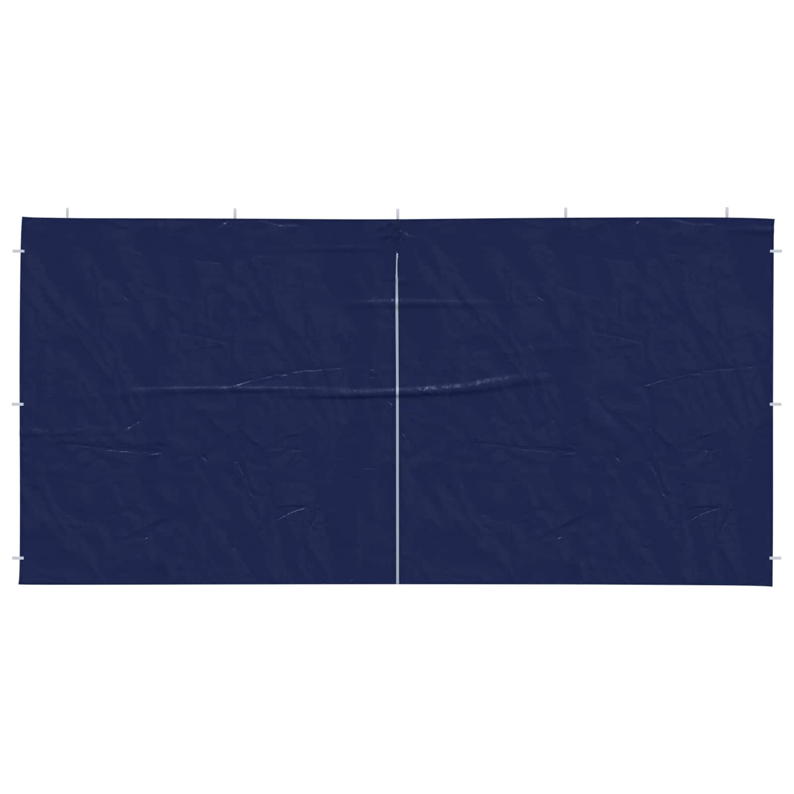 Boční Stěna Párty Stanu 2 Ks 400 X 195 Cm Modrá Pe A Ocel