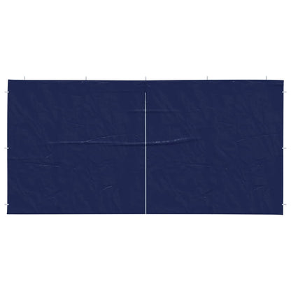 Boční Stěna Párty Stanu 2 Ks 400 X 195 Cm Modrá Pe A Ocel