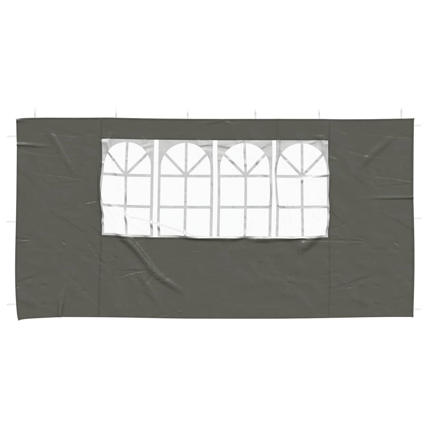 Boční Stěna Párty Stanu 2 Ks 400 X 195 Cm Antracitová Pe A Ocel