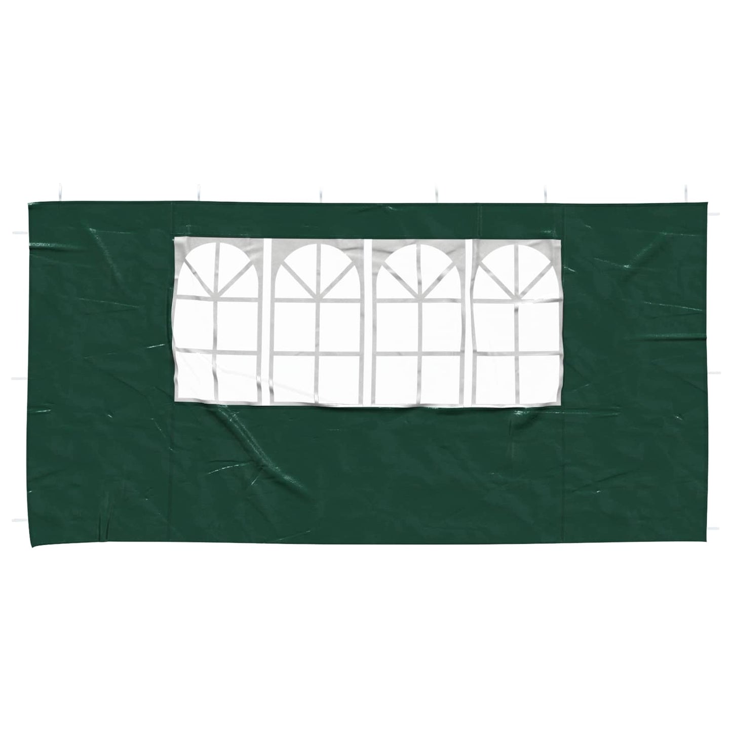 Boční Stěna Párty Stanu 2 Ks 400 X 195 Cm Zelená Pe A Ocel