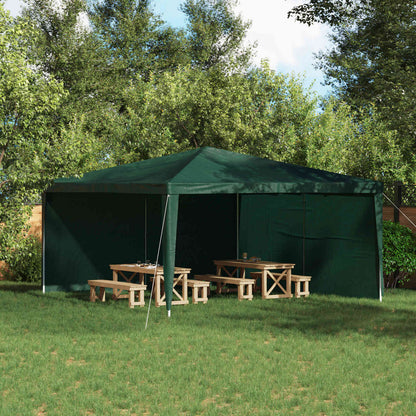 Boční Stěna Párty Stanu 2 Ks 400 X 195 Cm Zelená Pe A Ocel