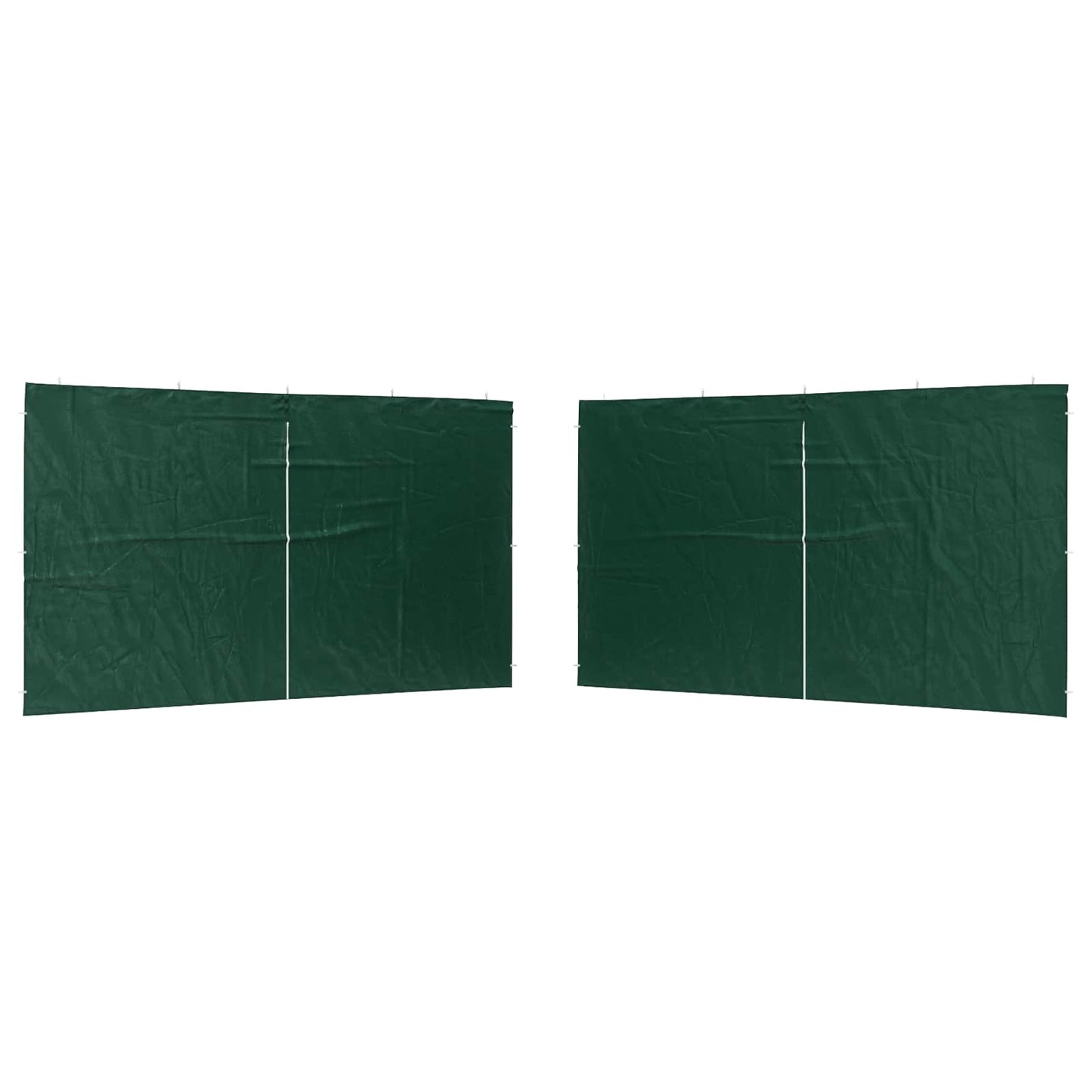 Boční Stěna Párty Stanu 2 Ks 400 X 195 Cm Zelená Pe A Ocel