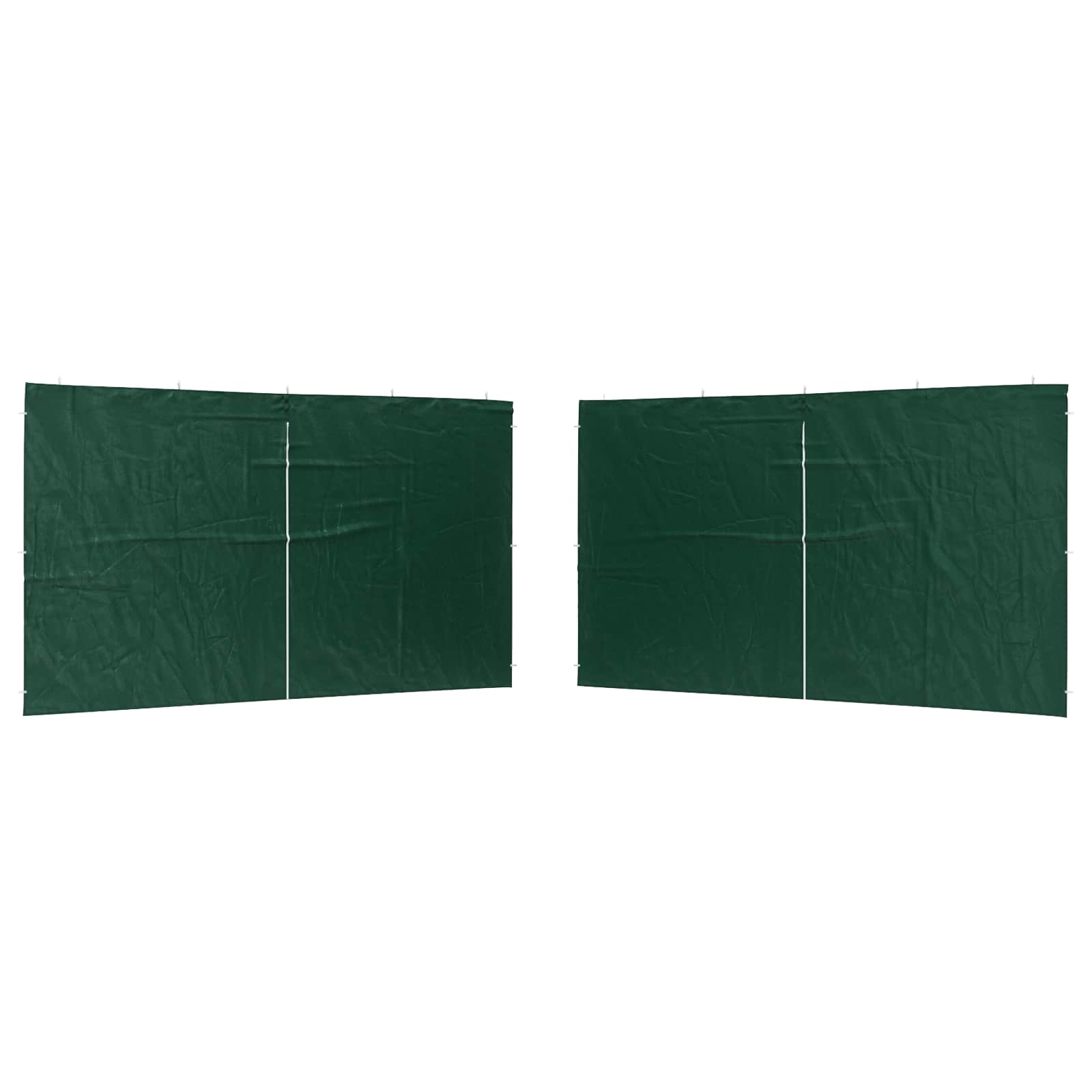 Boční Stěna Párty Stanu 2 Ks 400 X 195 Cm Zelená Pe A Ocel