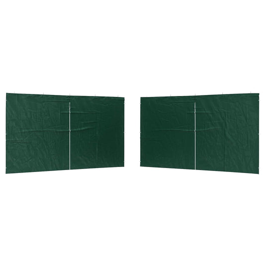 Boční Stěna Párty Stanu 2 Ks 400 X 195 Cm Zelená Pe A Ocel