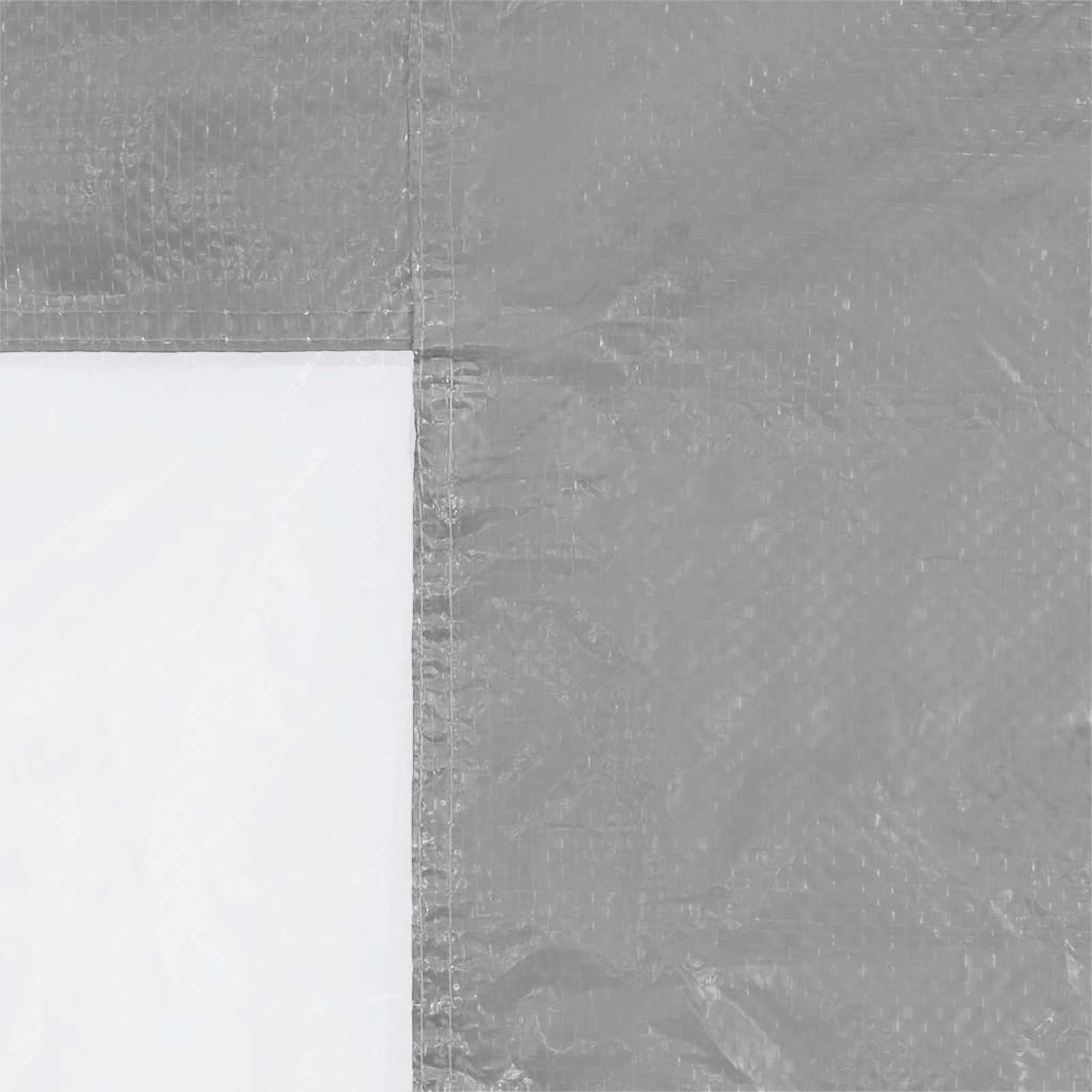 Boční Stěna Párty Stanu 2 Ks 400 X 195 Cm Světle Šedá Pe A Ocel