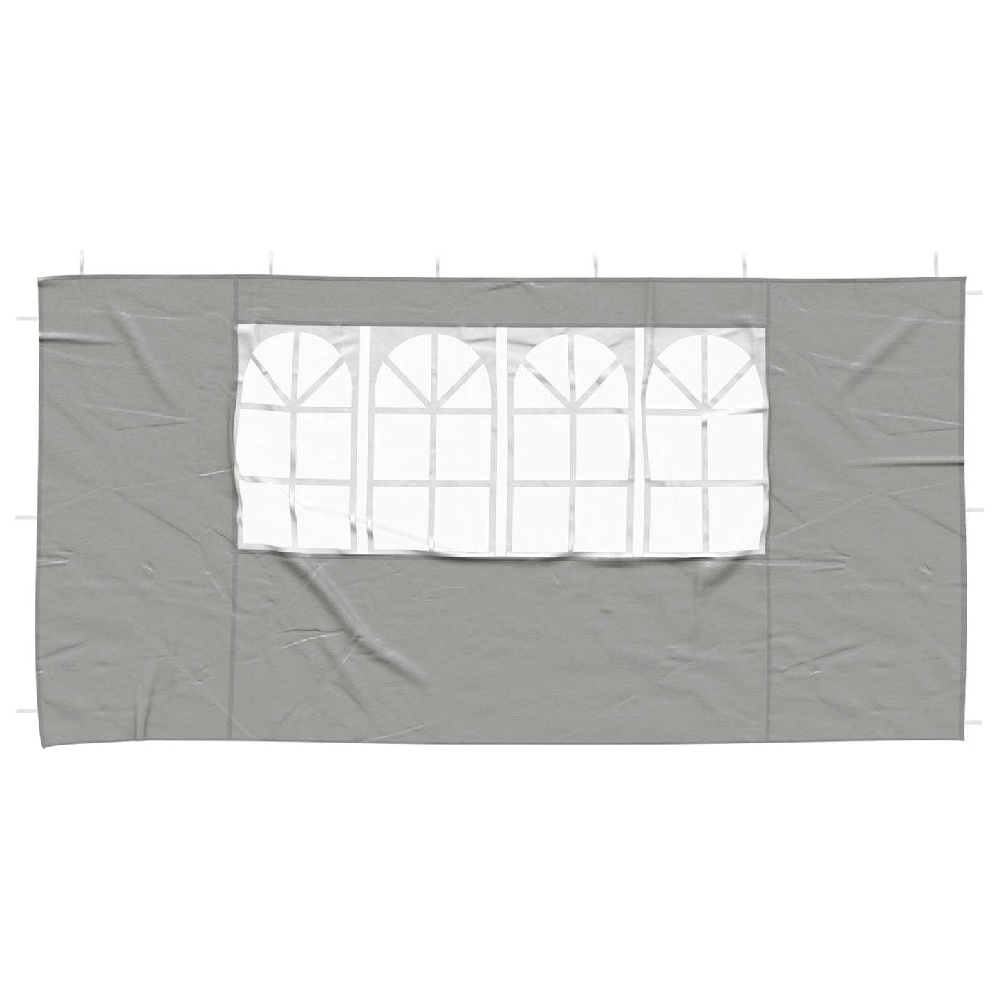 Boční Stěna Párty Stanu 2 Ks 400 X 195 Cm Světle Šedá Pe A Ocel
