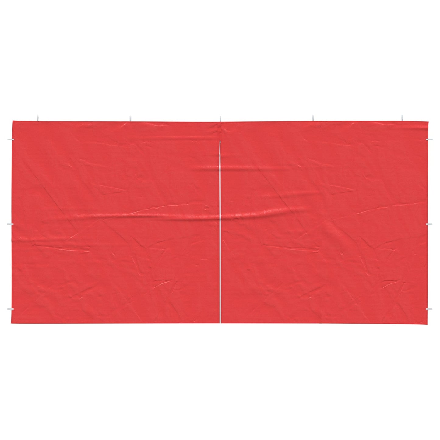 Boční Stěna Párty Stanu 2 Ks 400 X 195 Cm Červená Pe A Ocel