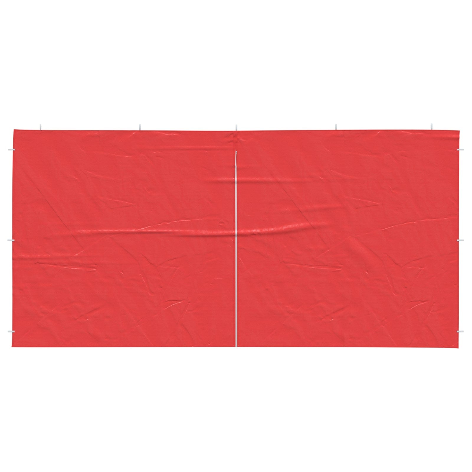Boční Stěna Párty Stanu 2 Ks 400 X 195 Cm Červená Pe A Ocel