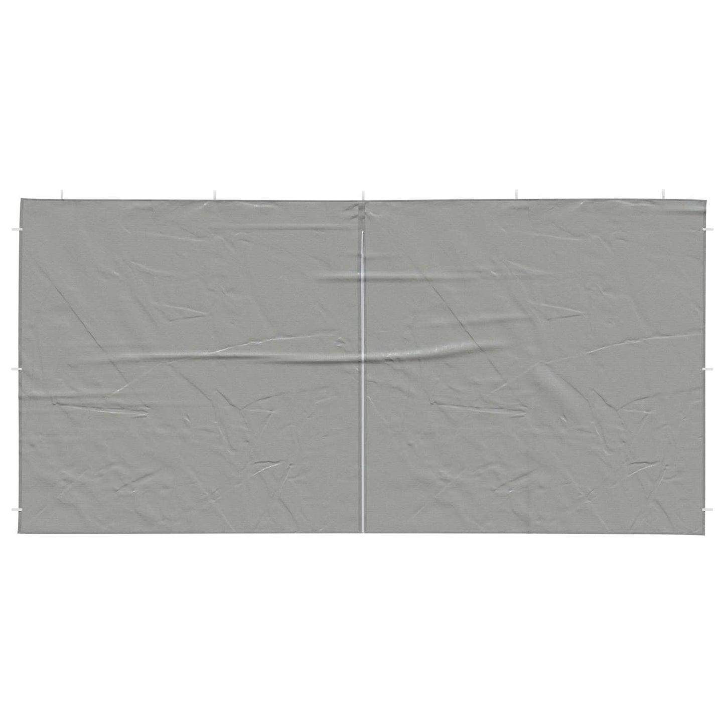 Boční Stěna Párty Stanu 2 Ks 400 X 195 Cm Světle Šedá Pe A Ocel