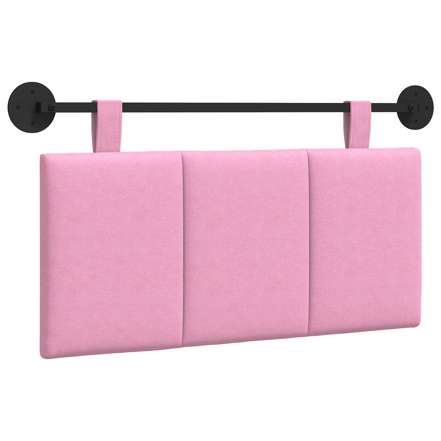 Závěsné Čelo Postele Růžová Textil