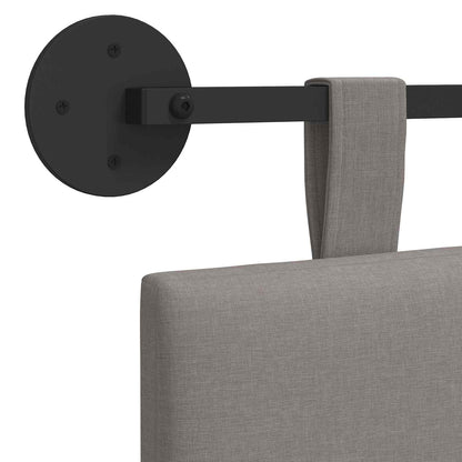 Závěsné Čelo Postele Taupe Textil