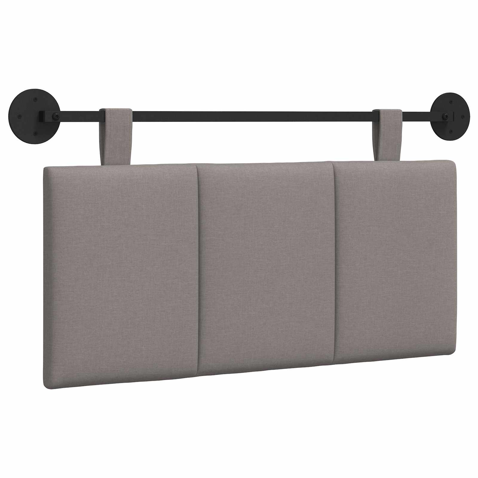 Závěsné Čelo Postele Taupe Textil