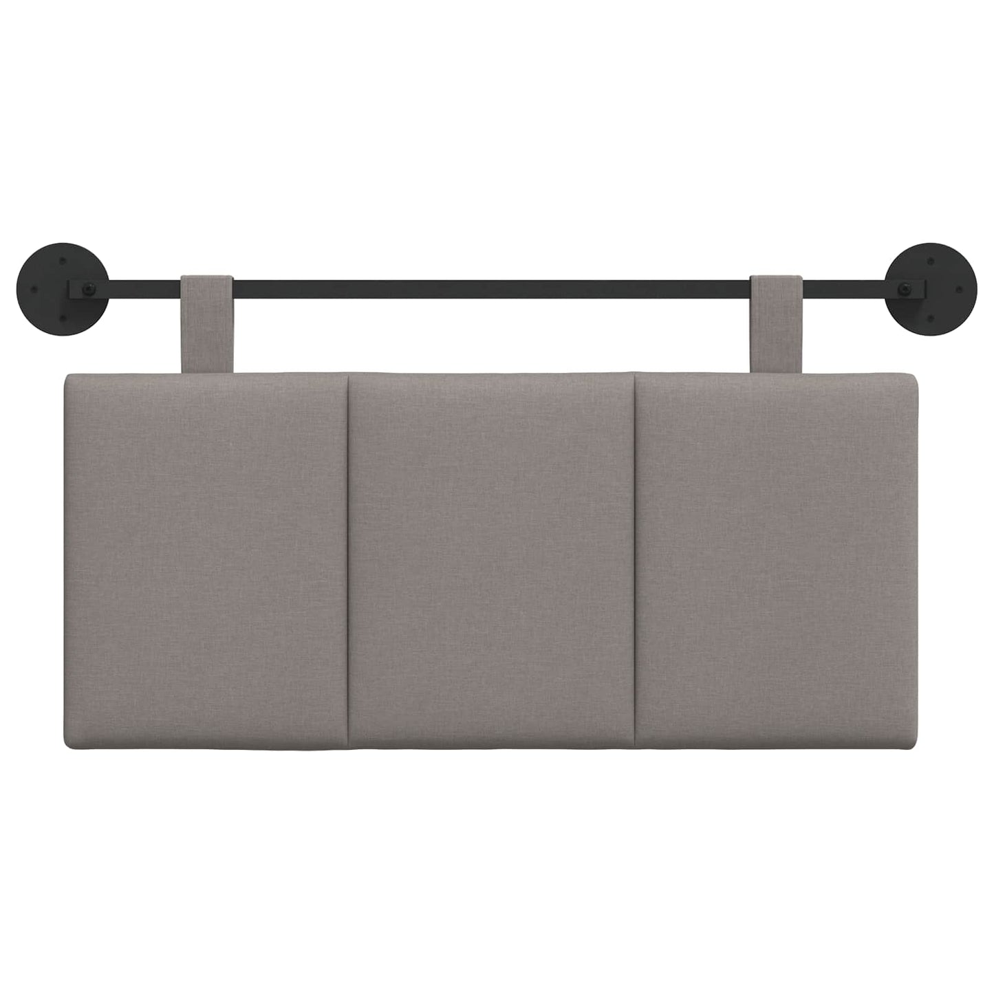 Závěsné Čelo Postele Taupe Textil