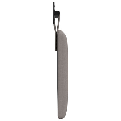 Závěsné Čelo Postele Taupe Textil