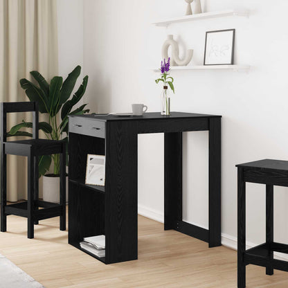Barový Stůl 102 X 70 X 103,5 Cm Kompozitní Dřevo Černý Dub