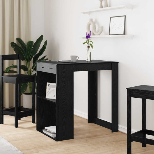 Barový Stůl 102 X 70 X 103,5 Cm Kompozitní Dřevo Černý Dub