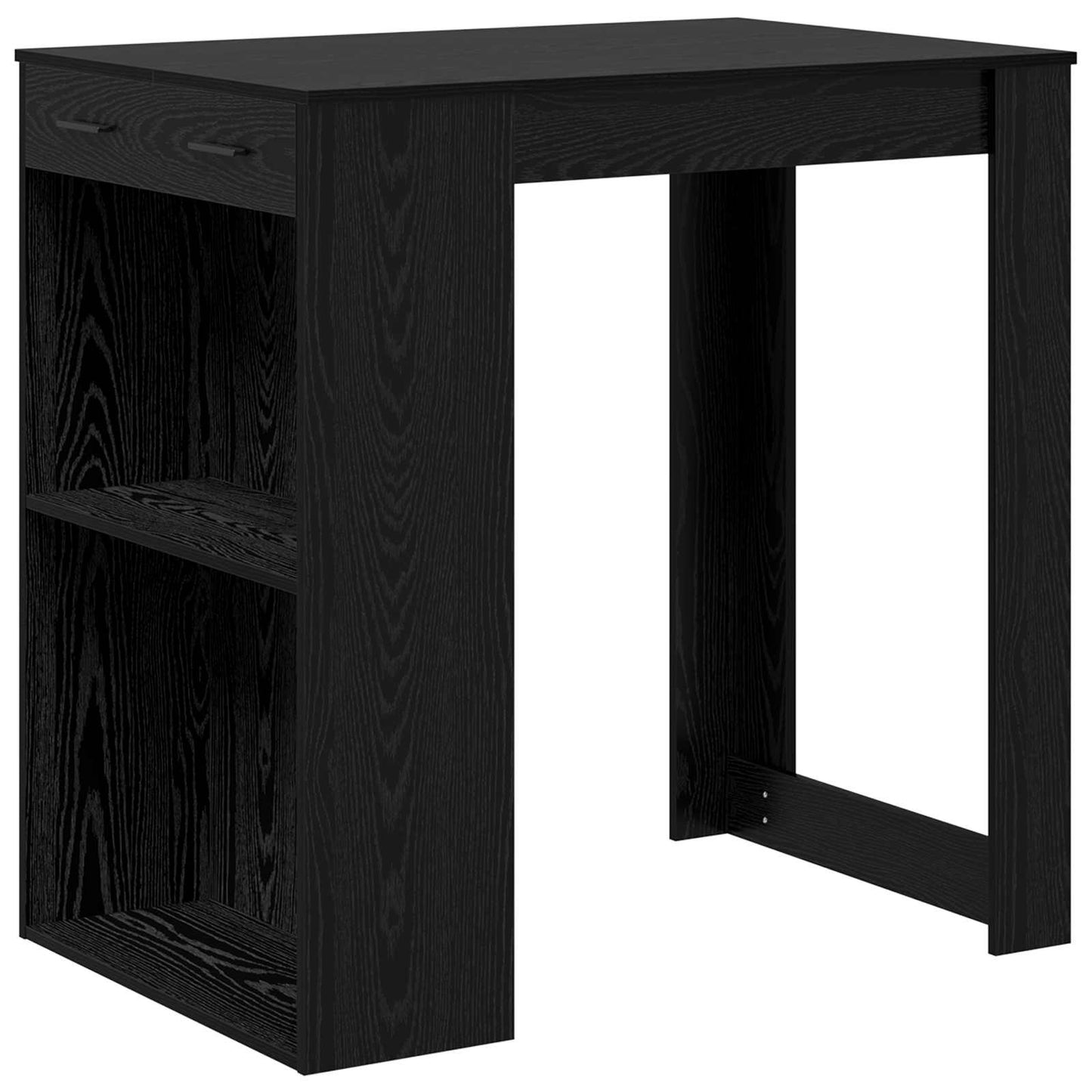 Barový Stůl 102 X 70 X 103,5 Cm Kompozitní Dřevo Černý Dub