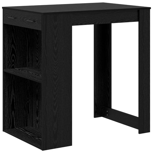 Barový Stůl 102 X 70 X 103,5 Cm Kompozitní Dřevo Černý Dub