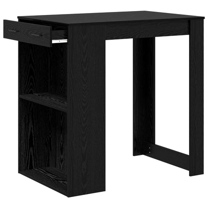 Barový Stůl 102 X 70 X 103,5 Cm Kompozitní Dřevo Černý Dub