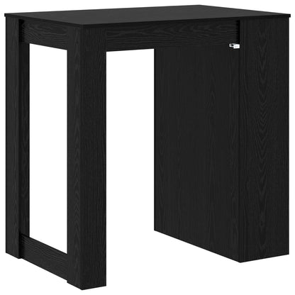 Barový Stůl 102 X 70 X 103,5 Cm Kompozitní Dřevo Černý Dub