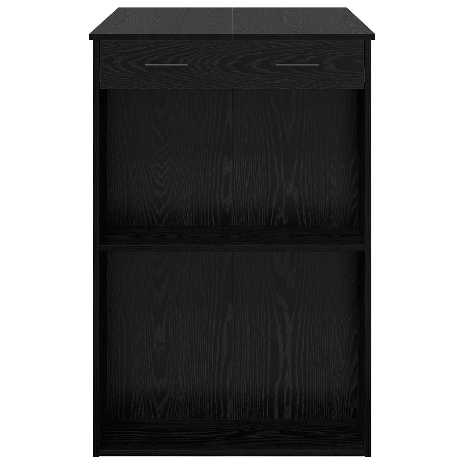 Barový Stůl 102 X 70 X 103,5 Cm Kompozitní Dřevo Černý Dub