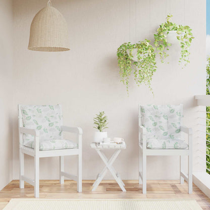 Venkovní Polštář 2 Pcs Textil Jemný Vzor Listů 100 X 50 X 7 Cm