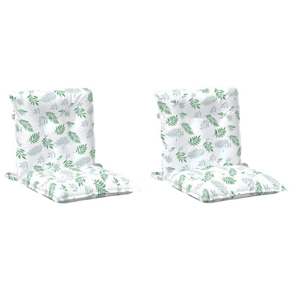 Venkovní Polštář 2 Pcs Textil Jemný Vzor Listů 100 X 50 X 7 Cm