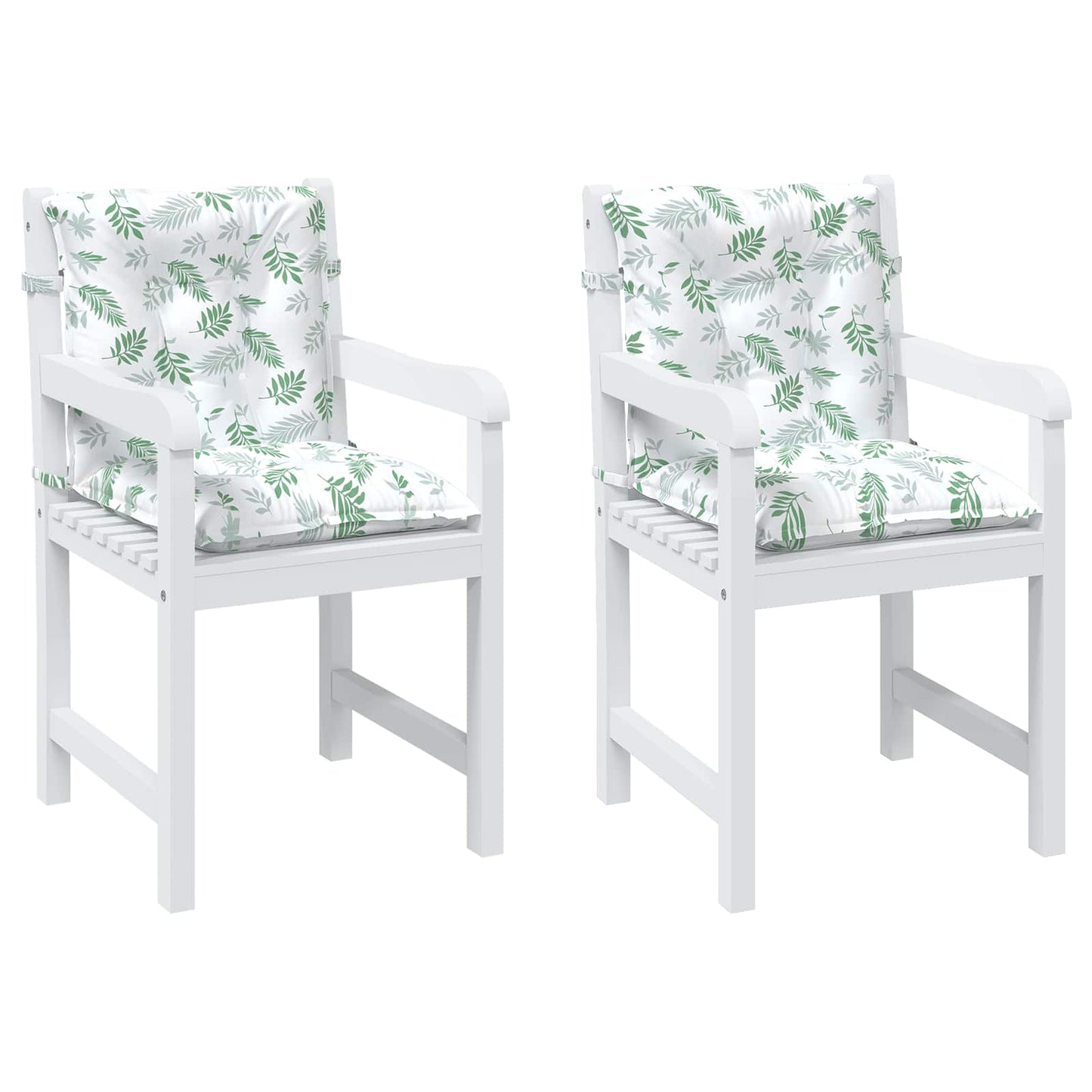 Venkovní Polštář 2 Pcs Textil Jemný Vzor Listů 100 X 50 X 7 Cm