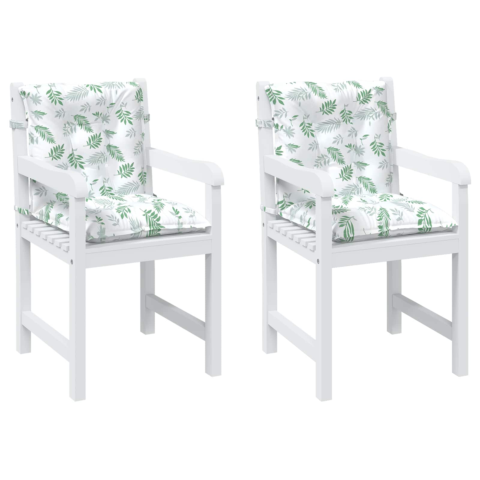 Venkovní Polštář 2 Pcs Textil Jemný Vzor Listů 100 X 50 X 7 Cm