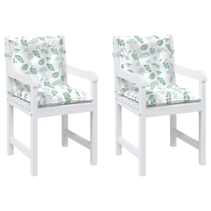 Venkovní Polštář 2 Pcs Textil Jemný Vzor Listů 100 X 50 X 7 Cm