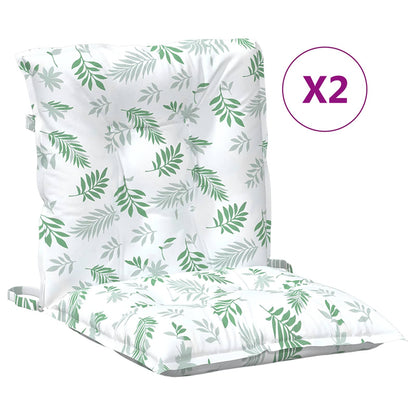 Venkovní Polštář 2 Pcs Textil Jemný Vzor Listů 100 X 50 X 7 Cm