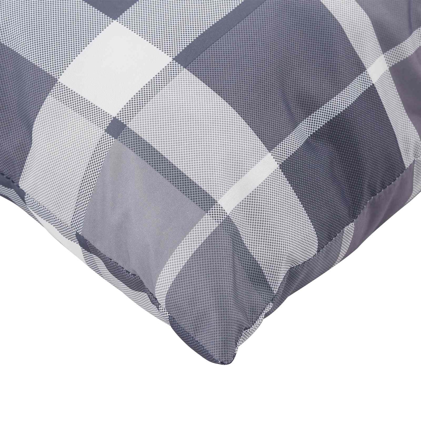 Venkovní Polštář 4 Pcs Textil Šedá Kostka 60 X 60 Cm