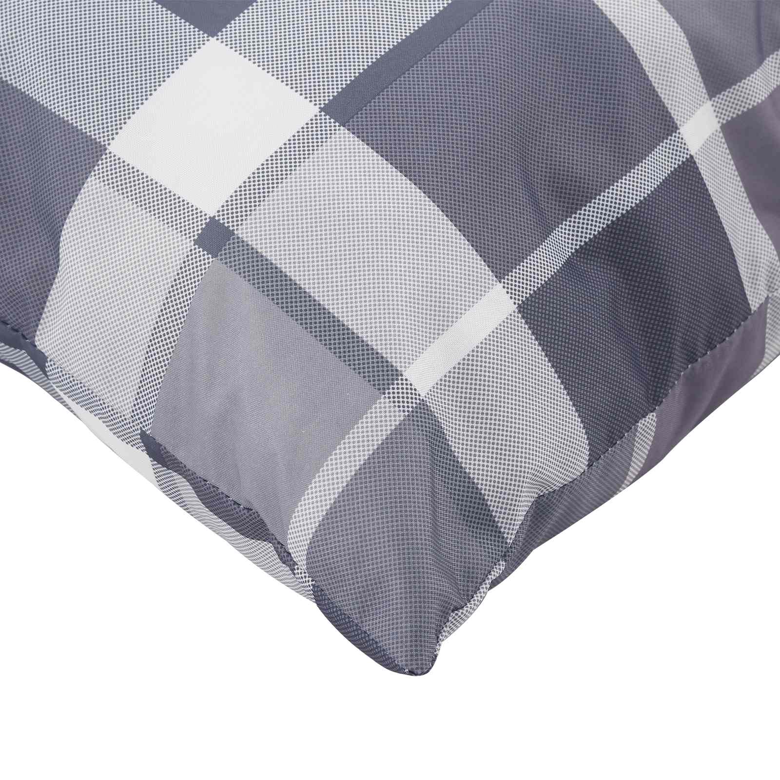 Venkovní Polštář 4 Pcs Textil Šedá Kostka 60 X 60 Cm