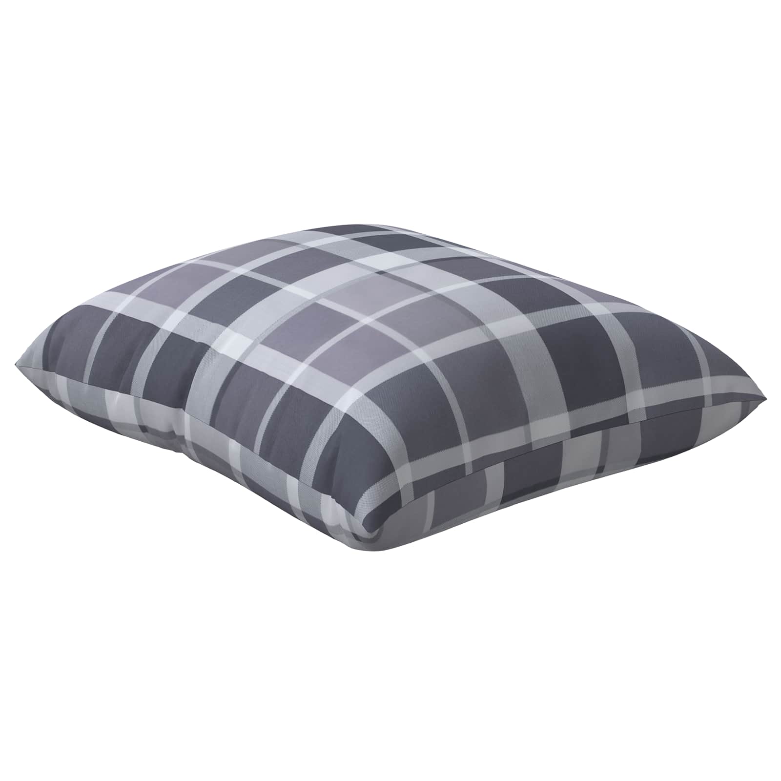Venkovní Polštář 4 Pcs Textil Šedá Kostka 60 X 60 Cm