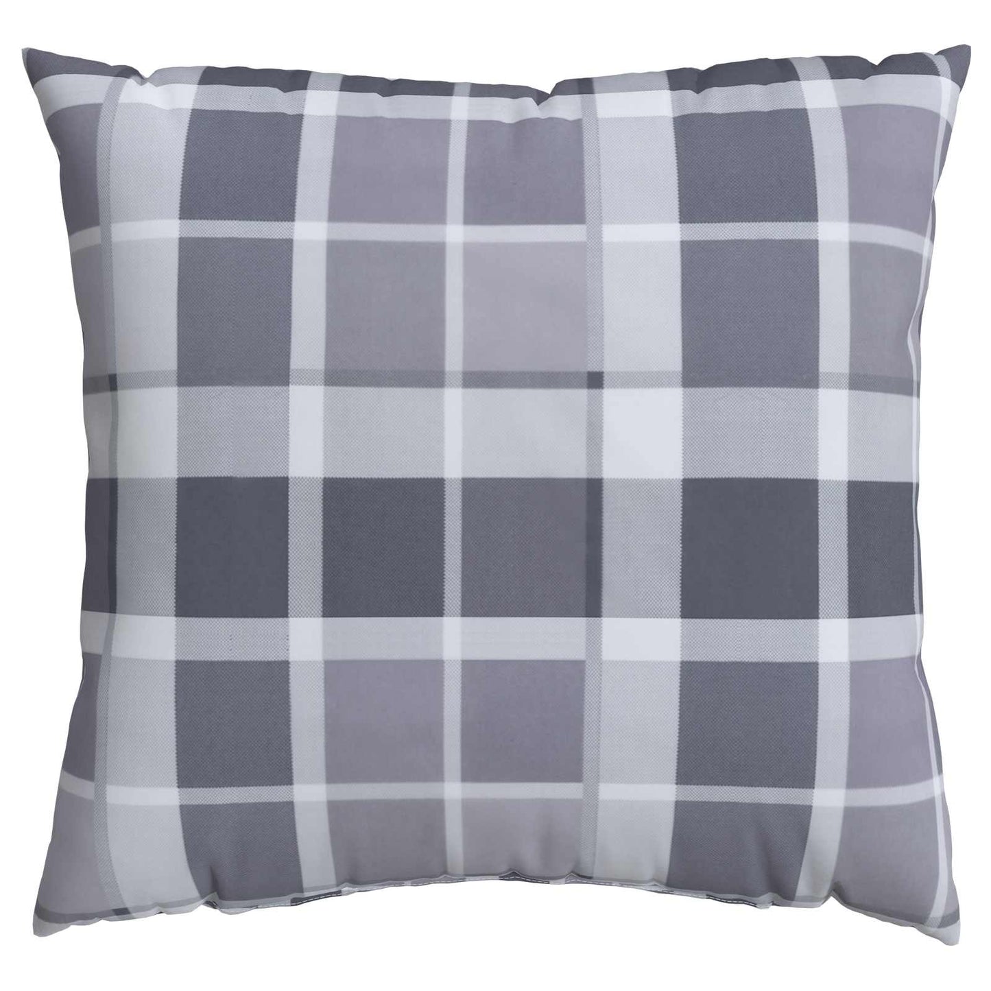 Venkovní Polštář 4 Pcs Textil Šedá Kostka 60 X 60 Cm