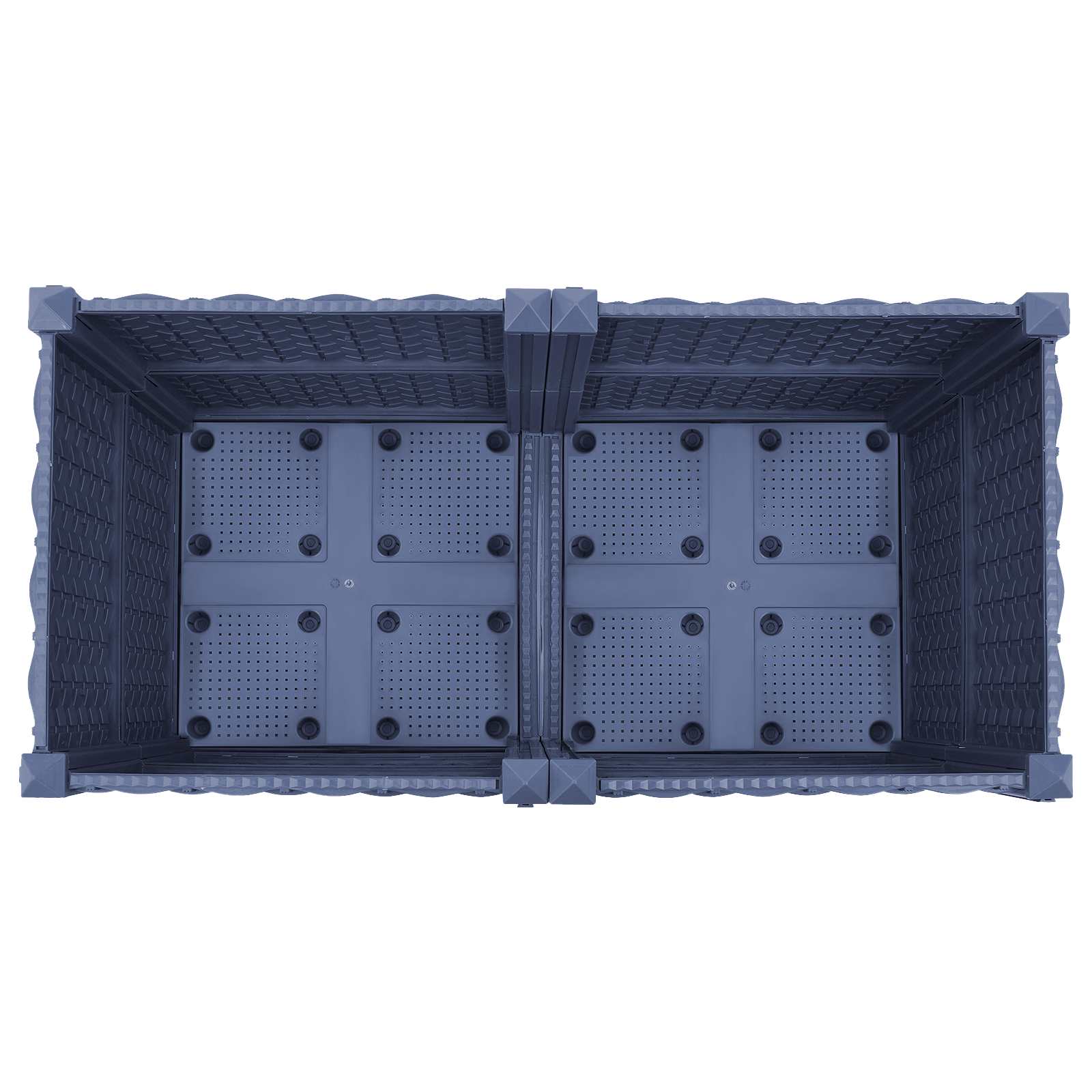 Zahradní Truhlík S Kolečky Modro Šedá 80 X 40 X 48 Cm Pp