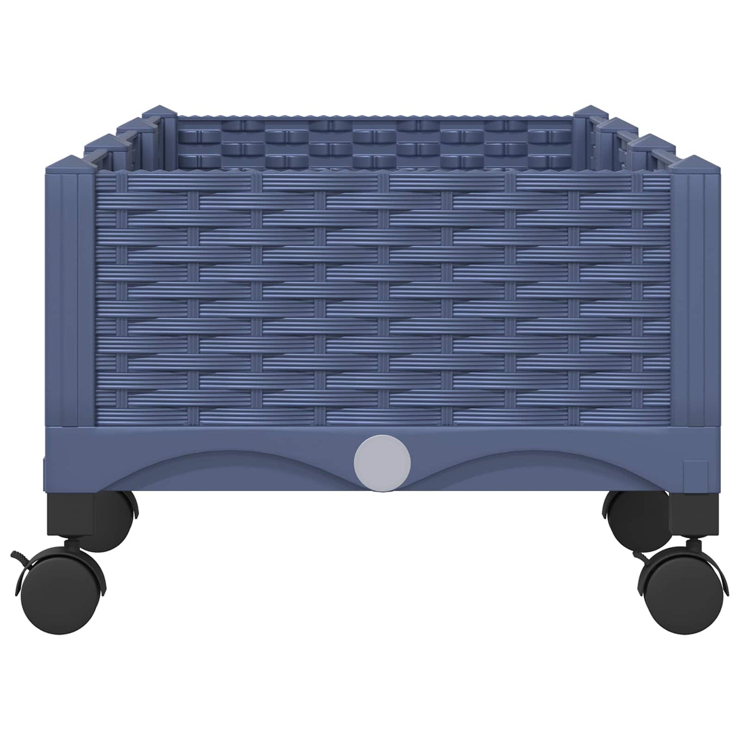 Zahradní Truhlík S Kolečky Modro Šedá 120 X 40 X 33 Cm Pp