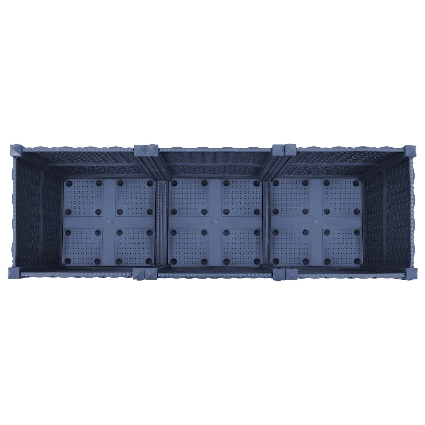 Zahradní Truhlík S Kolečky Modro Šedá 120 X 40 X 48 Cm Pp