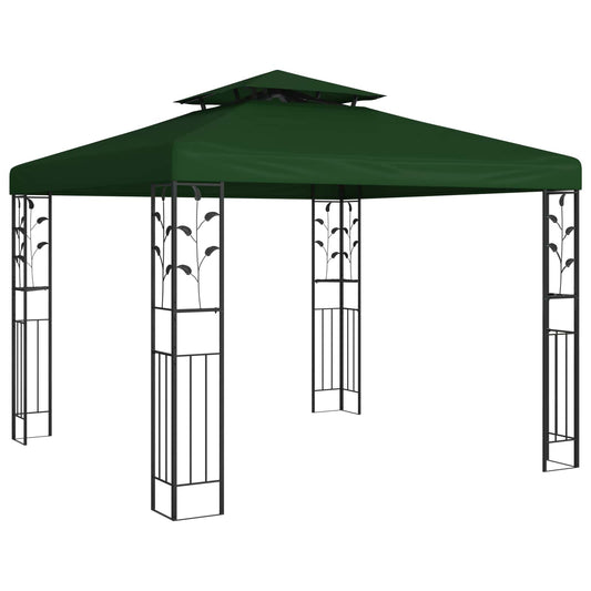 Altán 3 X 3 X 2,68 M Zelená Polyester A Ocel