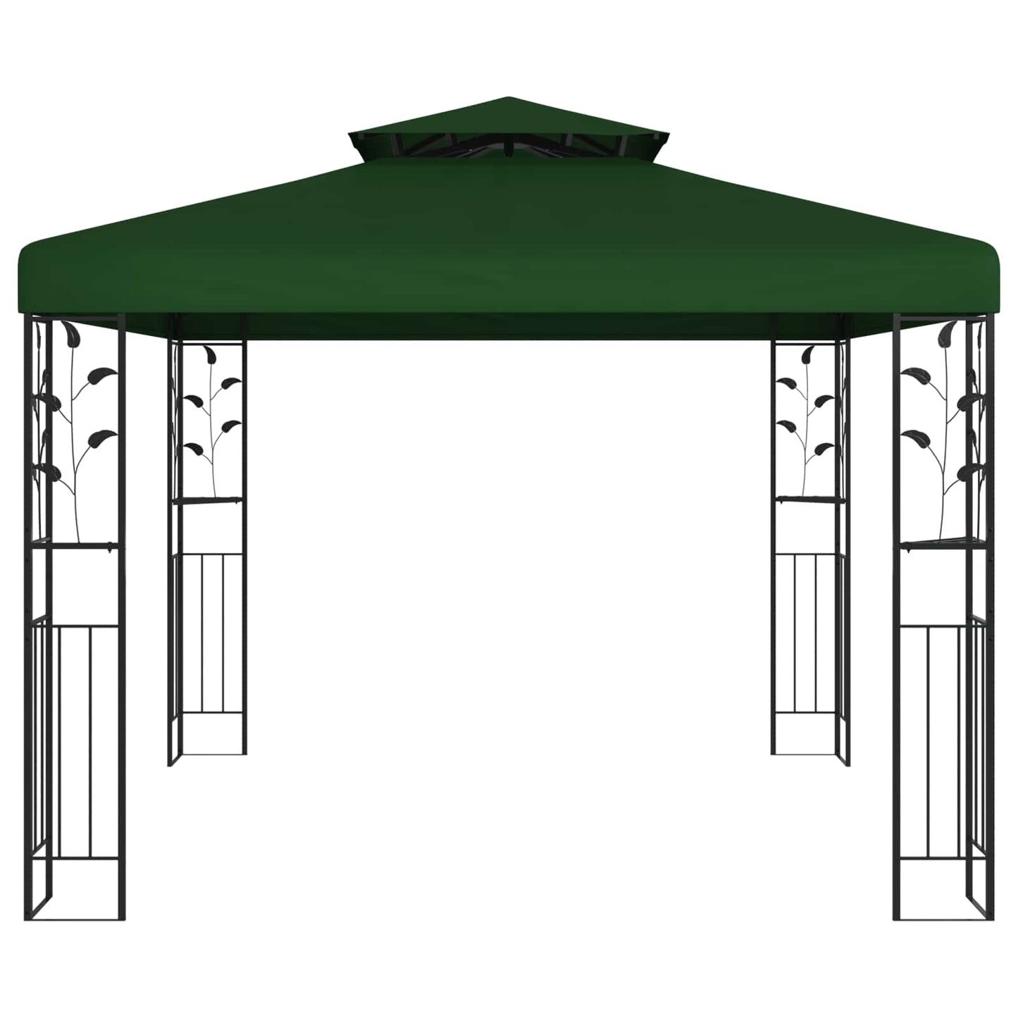 Altán 3 X 3 X 2,68 M Zelená Polyester A Ocel