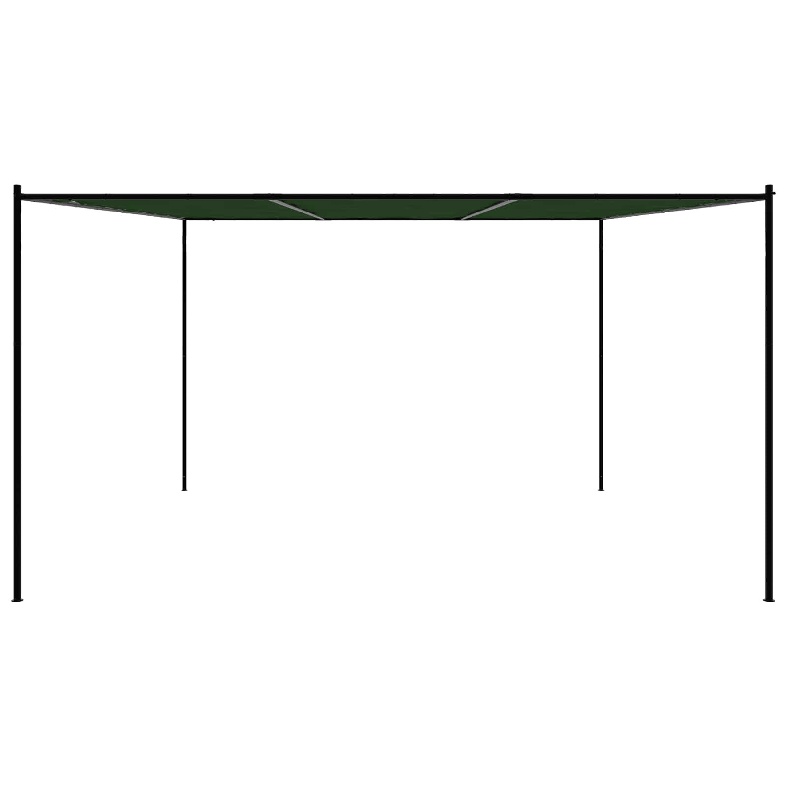 Altán 4 X 3,98 X 2,67 M Zelená Polyester A Ocel