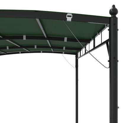 Altán 4 X 3 X 2,55 M Zelená Práškově Lakovaná Ocel A Tkanina