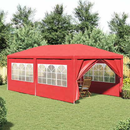 Party Stan 600 X 300 X 255 Cm Červená Pe A Ocel