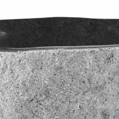 Umyvadlo Oválný Šedá (32-37) X (27-30) X 12 Cm Říční Kámen
