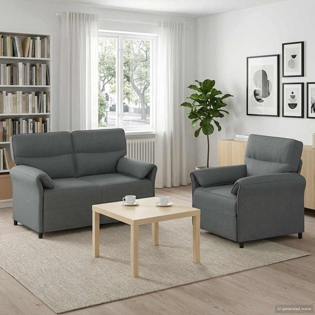 Set Pohovek 2 Ks Textil