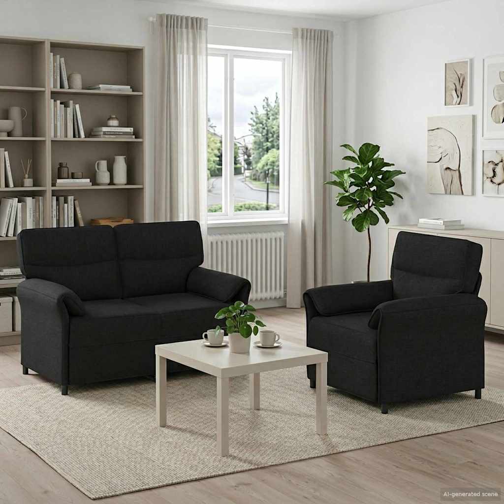 Set Pohovek 2 Ks Textil