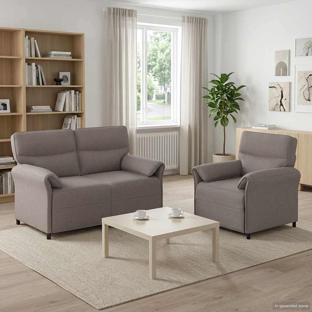 Set Pohovek 2 Ks Textil