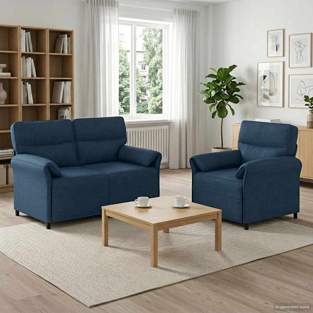 Set Pohovek 2 Ks Textil
